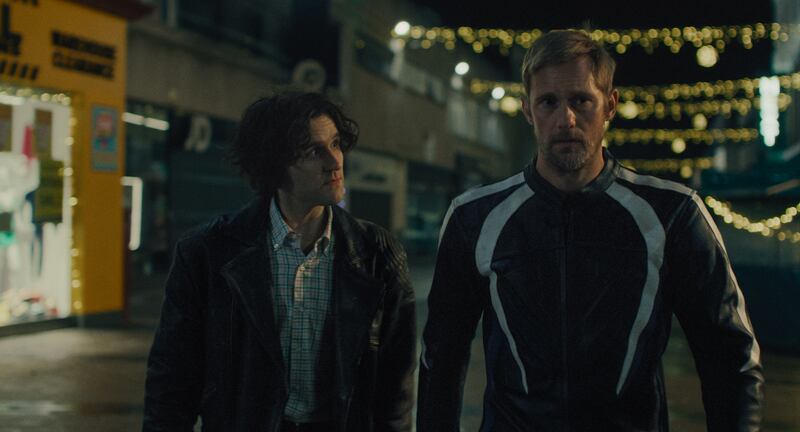 Pillion: Harry Mellling and Alexander Skarsgård