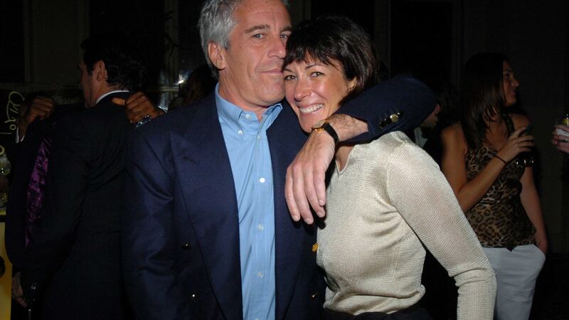 Jeffrey Epstein and Ghislaine Maxwell, Epstein’s confidante and former companion, in 2005. Photograph:  Joe Schildhorn/Patrick McMullan via Getty Images