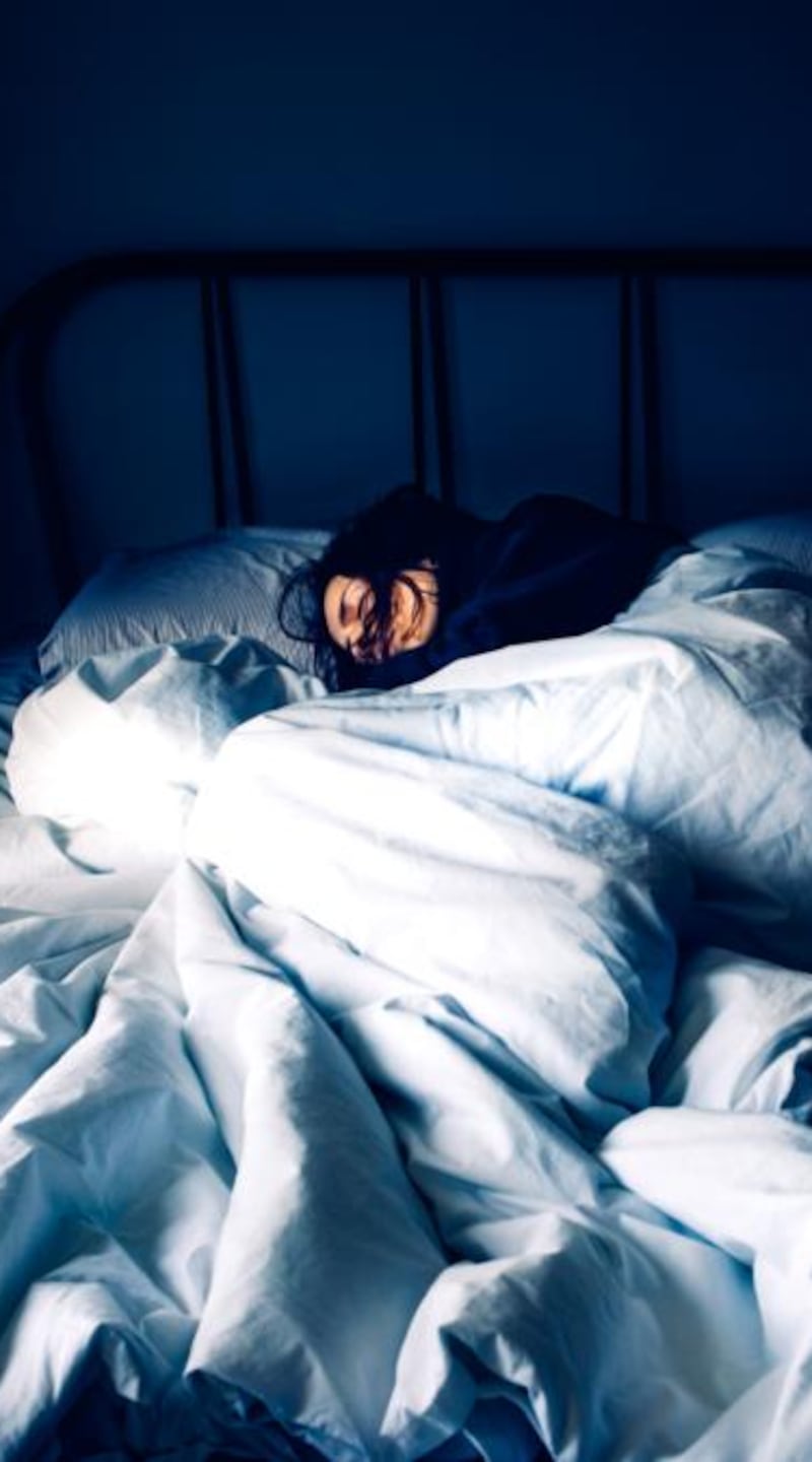 ‘It’s 00.53 am. I am exhausted. My body feels leaden, battered. But my mind, cruelly, is alert and vigilant.’ Photograph: Basak Gurbuz Derman