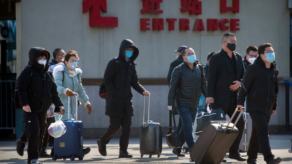 The first coronavirus death outside Asia has been confirmed in France. Photograph: Mark Schiefelbein/AP Photo