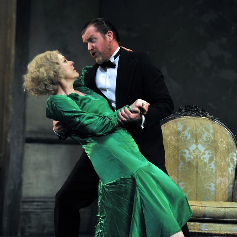 The Cherry Orchard: Derbhle Crotty and Garrett Lombard. Photograph: Robbie Jack