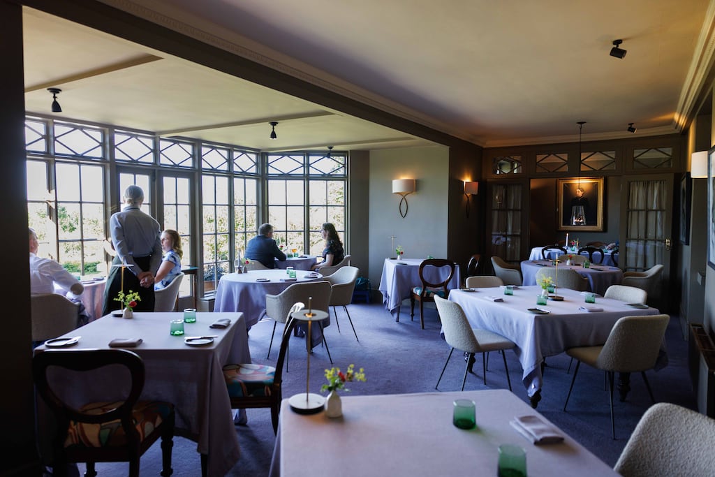 The diningroom at Gregans Castle Hotel in the Burren, Co Clare. Photograph: Eamon Ward