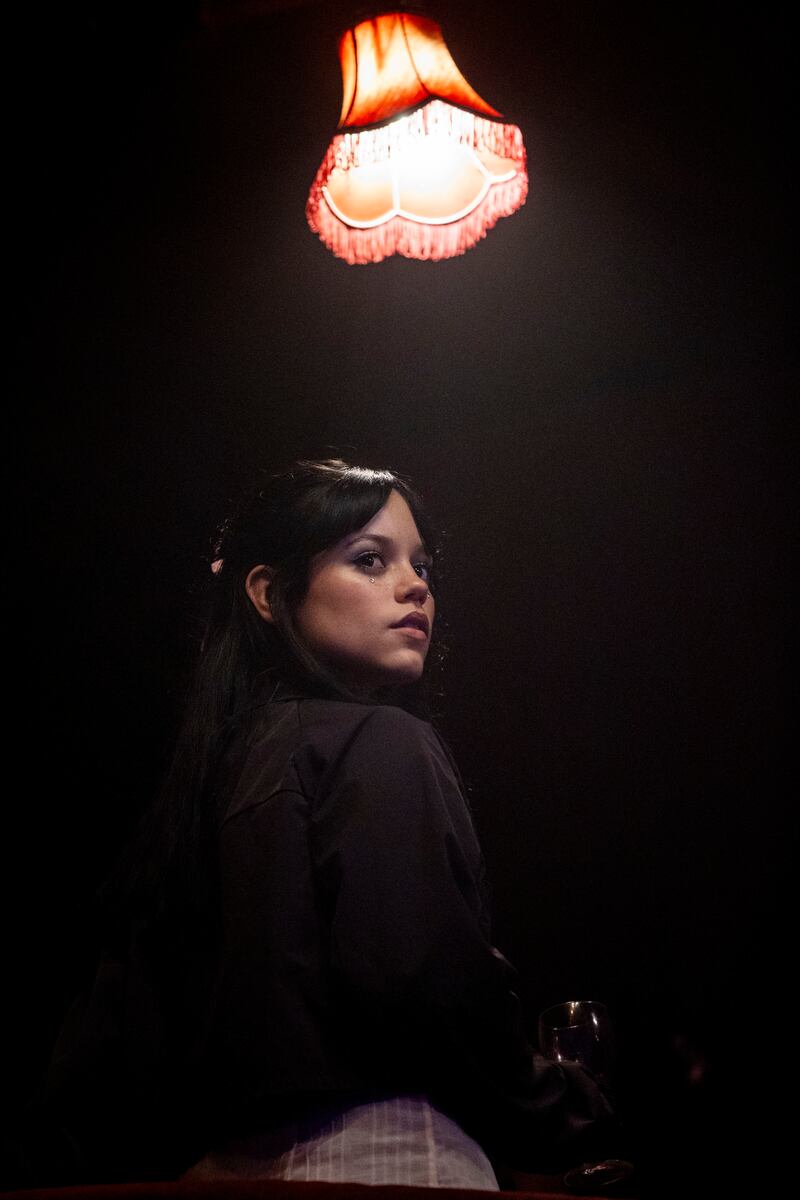 Actor Jenna Ortega at the Chappell Roan concert at the 3Olympia Theatre. Photograph: Tom Honan