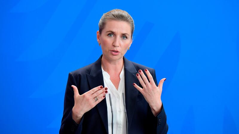 Denmark’s prime minister Mette Frederiksen. Photograph:  Tobias Schwartz/AFP