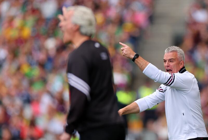 Galway’s manager Pádraic Joyce at Croke Park. Photograph: James Crombie/Inpho