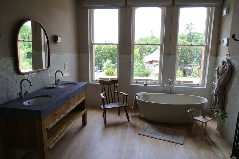 Ómós guest bathroom. Photograph: Bryan O’Brien