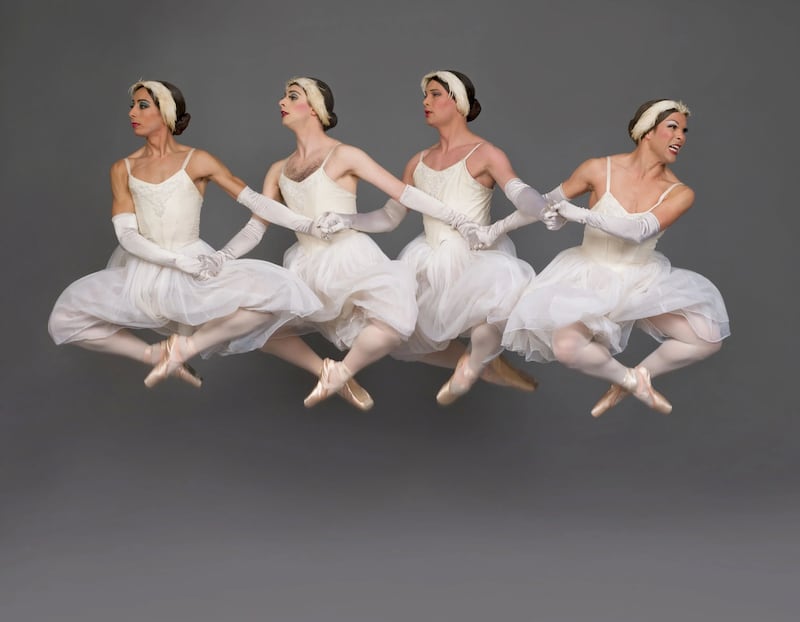 Les Ballets Trockadero de Monte Carlo: Swan Lake. Photograph: Sascha Vaughan