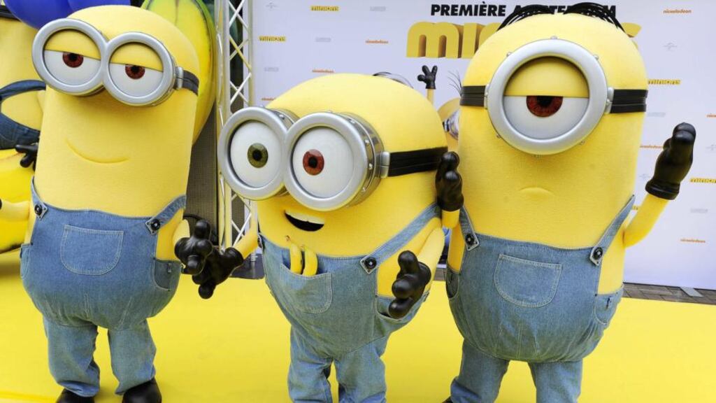 Minions figures pose outside a movie theatre. File photograph: Evert Elzinga/EPA