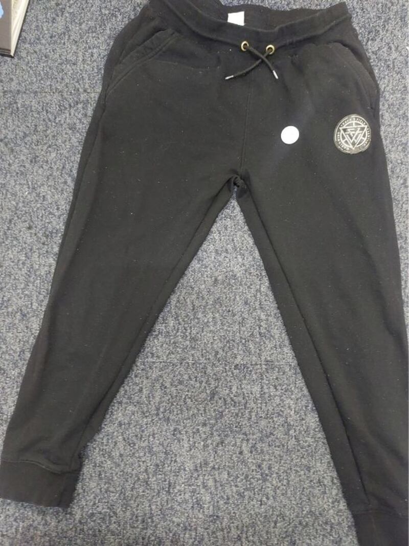 These old black jogging pants were dropped into H&M's take-back scheme in Dublin in December 2024
