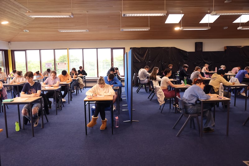 Comparing yourself to other Leaving Cert students online doesn’t help, and oftentimes, neither do well-meaning parents, says Dr Clare Finegan. Photograph: Dara Mac Dónaill







