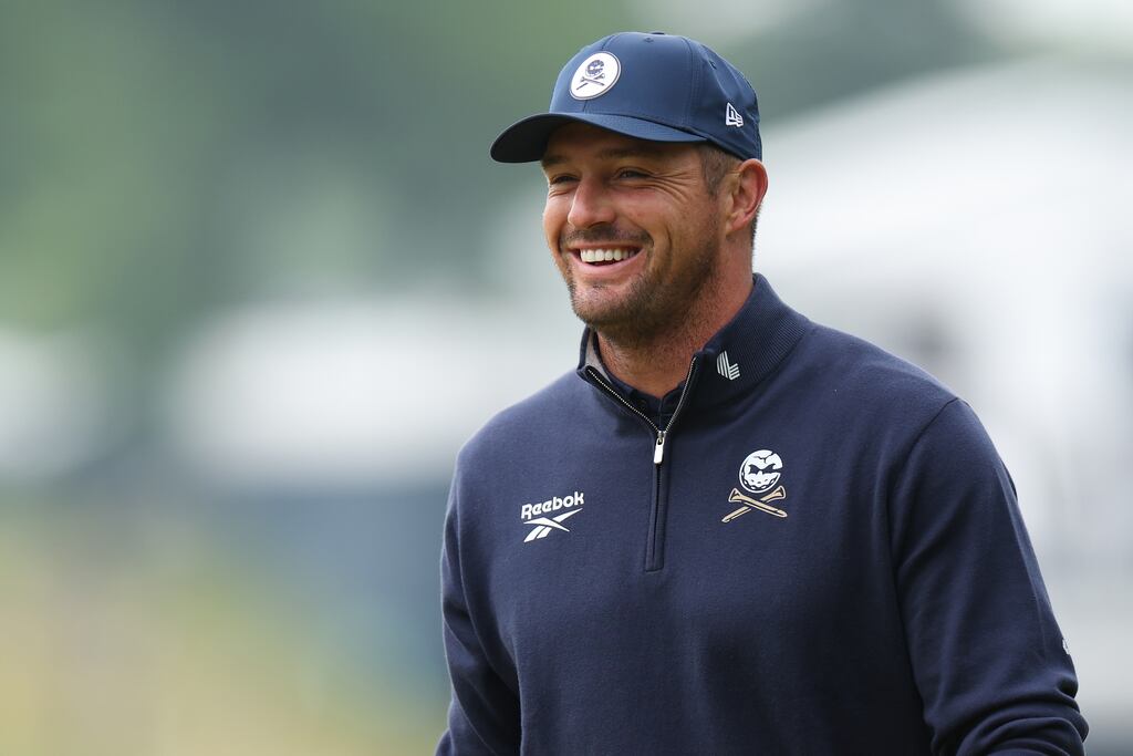 Bryson DeChambeau says he and Donald Trump like to joke about pickles. Photograph: Andrew Redington/Getty