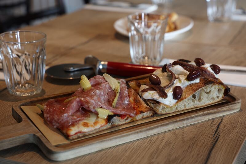 Top choice: pizza finnochiona with anchovy di manzo. Photograph: Nick Bradshaw