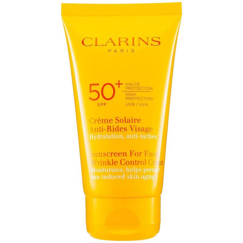 Clarins Sun Wrinkle Control Cream for Face SPF 50 (€26 from Arnotts)