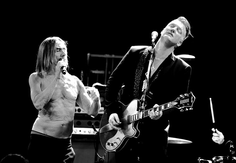 Iggy Pop and Josh Homme in 2016 in Los Angeles.  Photograph: Kevin Winter/Getty 
