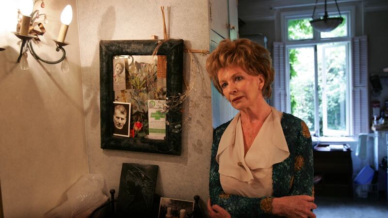The writer Edna O’Brien  at her home in London. Photograph: Frank Miller