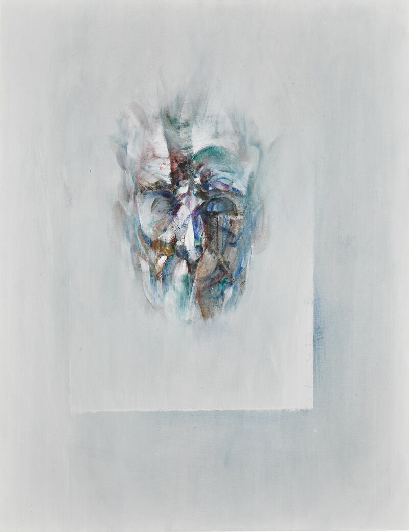 Louis le Brocquy's oil on canvas painting of Samuel Beckett