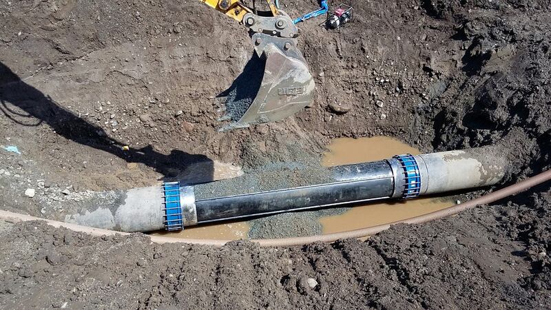 Irish Water, the State utility responsible for the repair, said that it was carefully managing the water entering the main and that the water flow and pressure would be increased gradually to test the pipe. Photograph: Irish Water