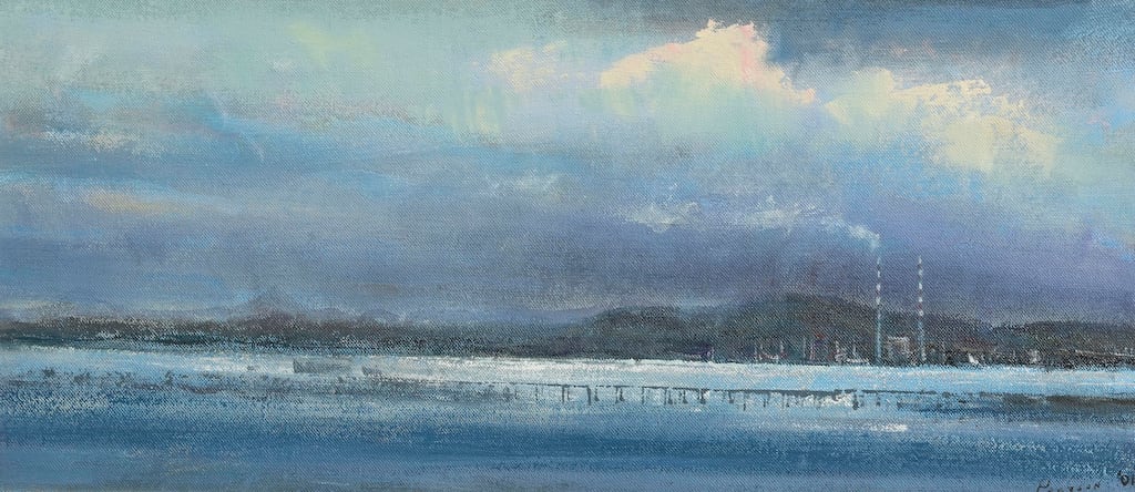 West Wind, Dublin Bay (€600-€900) by Peter Pearson at Morgan O'Driscoll's Irish art auction