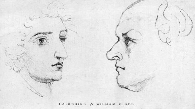 Poet and partner: Catherine and William Blake, from sketches by William Blake. Photograph: Hulton/Getty