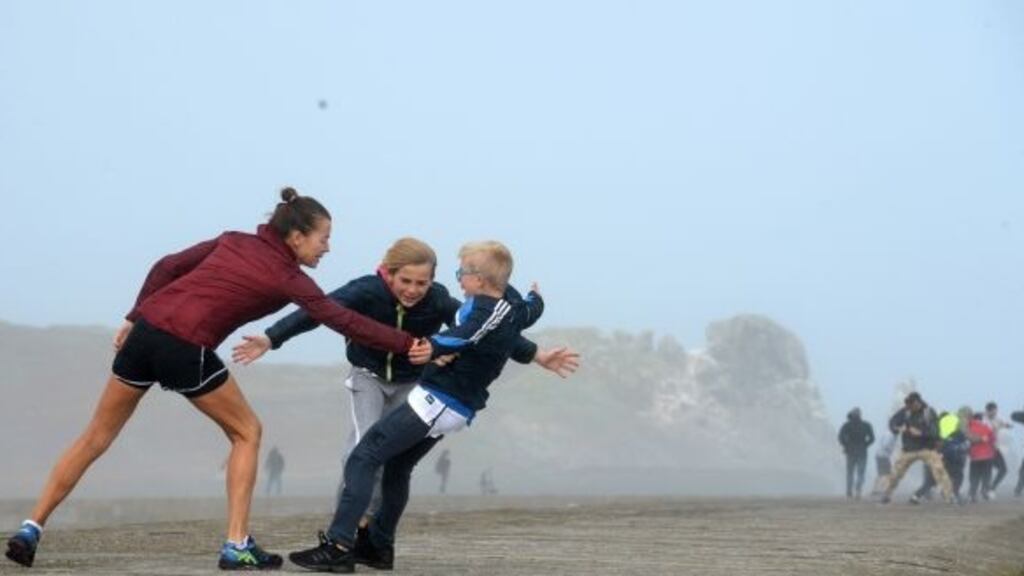 A status yellow wind warning has been issued for Donegal, Leitrim, Mayo and Sligo from 5pm on Monday night. File Photograph: Dara Mac Dónaill / The Irish Times