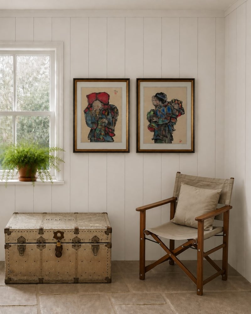 AI image created by Mullen's to show antique furniture in modern homes