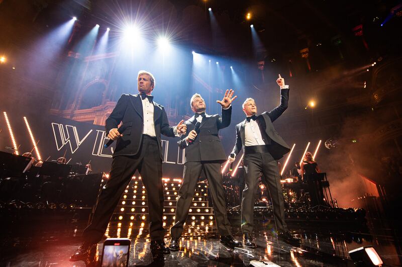 Kian Egan, Shane Filan and Nicky Byrne of Westlife. Photograph: Joseph Okpako/WireImage