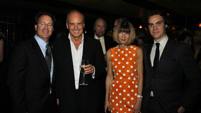 Nicholas Coleridge with Anna Wintour and friends: the photos alone in Coleridge’s book  tell their own story of his prodigious, well-connected social life and genial charm.
