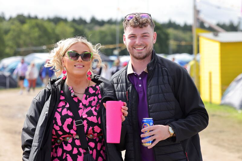 Gillian Kearney from Offaly with James O’Connor from Kildare. Photograph: Alan Betson