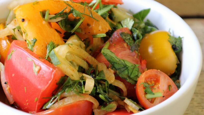 Tomato and ginger chutney.