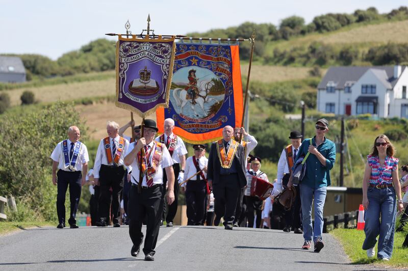 The Orange Order parade that took place in Rossnowlagh, Co Donegal on July 11th. Photo: Bryan O’Brien/The Irish Times   