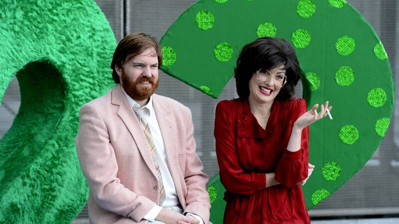 Bernard O'Shea and Jennifer Zamparelli who play Eamon and Bridget. Photograph: Cyril Byrne