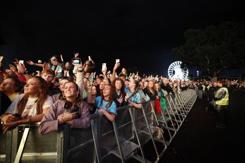 Crowds at Fontaines DC's EP set. Photograph: Nick Bradshaw / The Irish Times