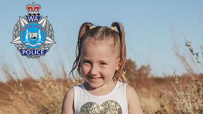 Cleo Smith, who disappeared from her family’s tent in Western Australia on October 16th. Photograph: Handout/Western Australia Police Force/AFP via Getty Images