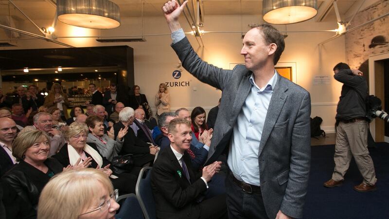 Barry Andrews during Fianna Fail’s  selection convention for the Dublin constituency which he won for the forthcoming European Parliament elections. Photograph: Gareth Chaney Collins