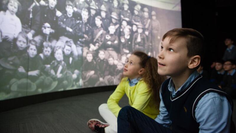 Opening of 1916 Centenary Exhibition at the GPO, Dublin, last year. Photograph: Paul Sherwood.