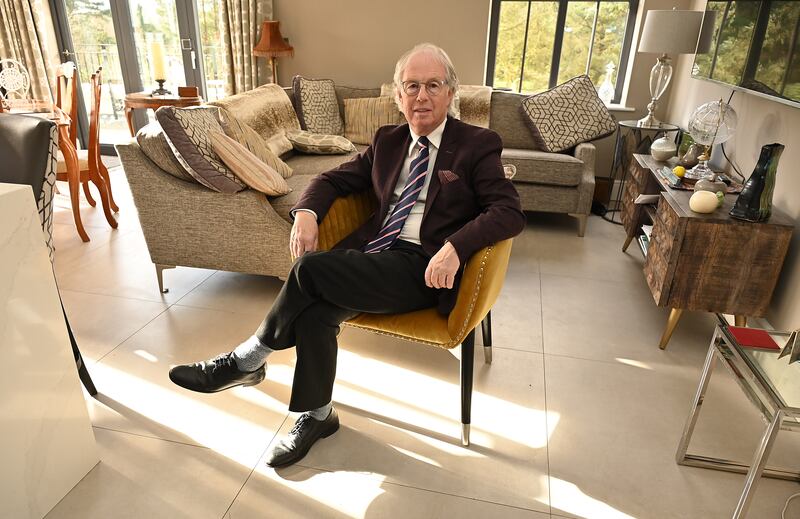 Journalist Eamonn Mallie at home in Belfast. Photograph: Arthur Allison/Pacemaker Press