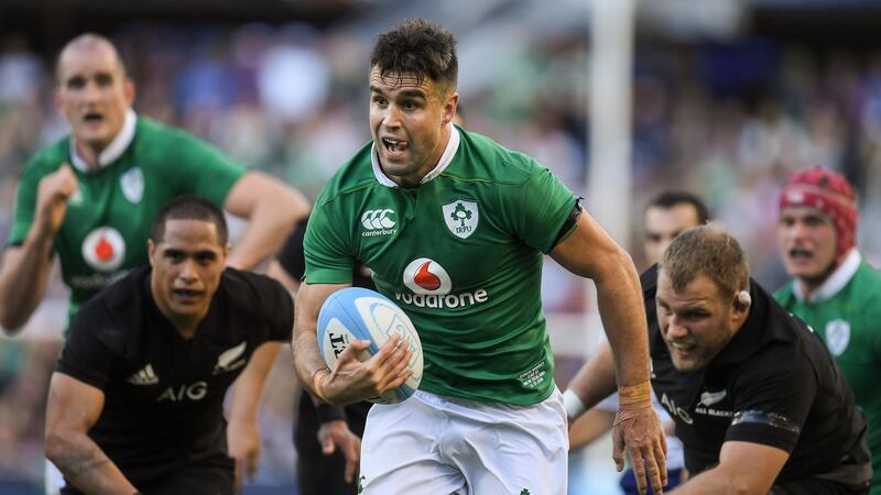 Conor Murray: has an enviable personal record against the All Blacks after wins with Ireland and the Lions. He scored a crucial try in both those games . Photograph:  Brendan Moran/Sportsfile via Getty Images-