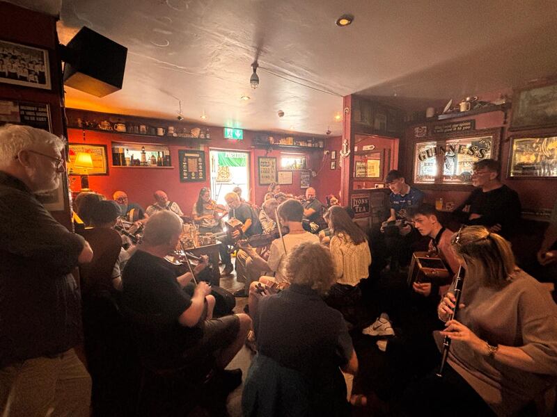 A traditional music session in O’Loughlin’s, Miltown Malbay.
