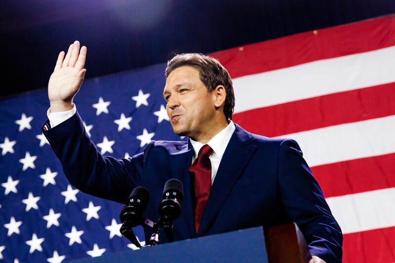 Florida Republican Governor Ron DeSantis is in a position of strength following his midterm election victory. Photograph: Scott McIntyre/New York Times
