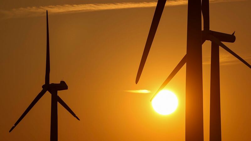 Wind turbines in Germany. Photograph: Alex Kraus/Bloomberg