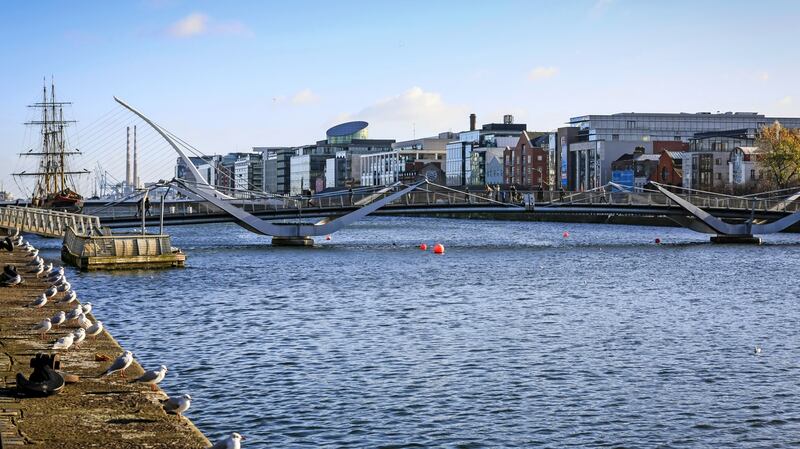 ‘As I marched across the Sean O’Casey Bridge in time to the rest of the high fliers, I felt like I was in the opening credits of The Apprentice. I was almost blending in.’ Photograph: iStock/Getty Images
