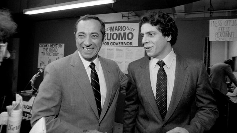 Mario Cuomo with his son Andrew in New York, 1982. Photograph: William E Sauro/The New York Times