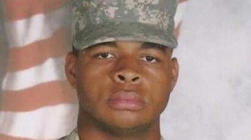 Late Dallas police shooting suspect Micah Xavier Johnson pictured in US Army uniform. File photograph: AFP/Getty Images