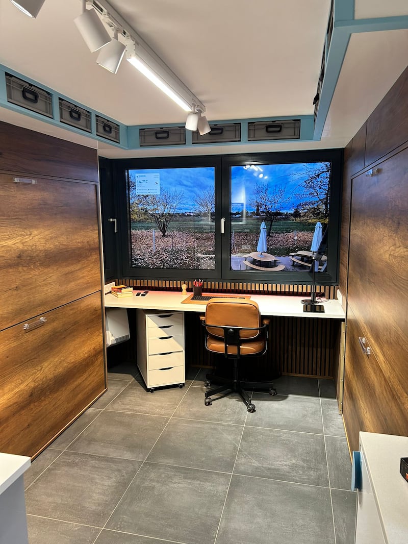 Interior photograph of a "protection room" produced by German-based firm BSSD.