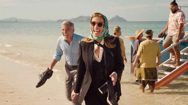 George Clooney and Julia Roberts in Ticket to Paradise. Photograph: Vince Valitutti/Universal Pictures. September 2022