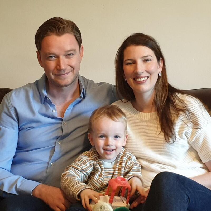 John Champion with his family
