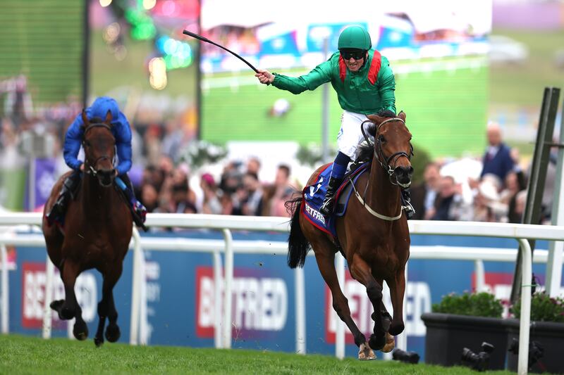 Ezeliya has a free entry into the Irish Derby. Photograph: Steven Paston/PA 
