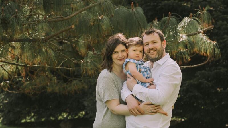 Erin and Darach Ó Séaghdha with their daughter Lasairíona, about whom  Ó Séaghdha writes stunningly and movingly.