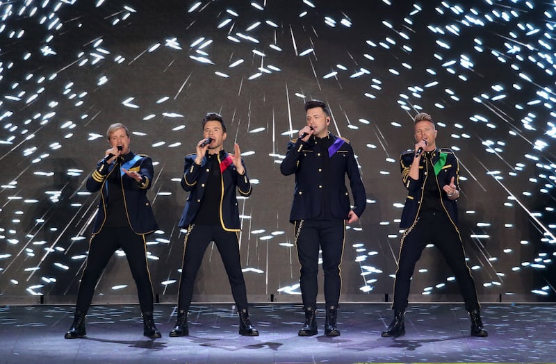 Westlife onstage at Croke Park in 2019. Photograph: Crispin Rodwell