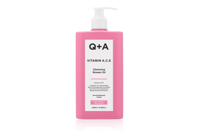 Q+A Vitamin A. C. E Cleansing Shower Oil